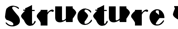Structure Wave font preview